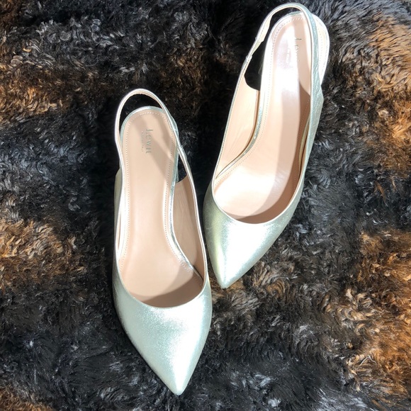 Lewit Shoes - Lewit Gold Sling Back Chunky Heel Pump size 40/9